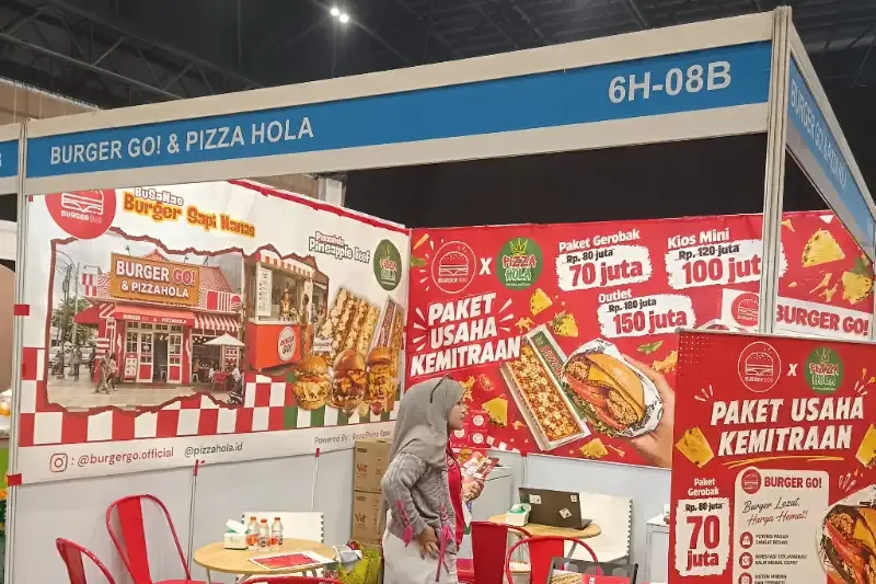 Burger Go! dan Pizza Hola Tawarkan Kemitraan “Satu Gerobak Satu Produk” di FLEI Expo 2026