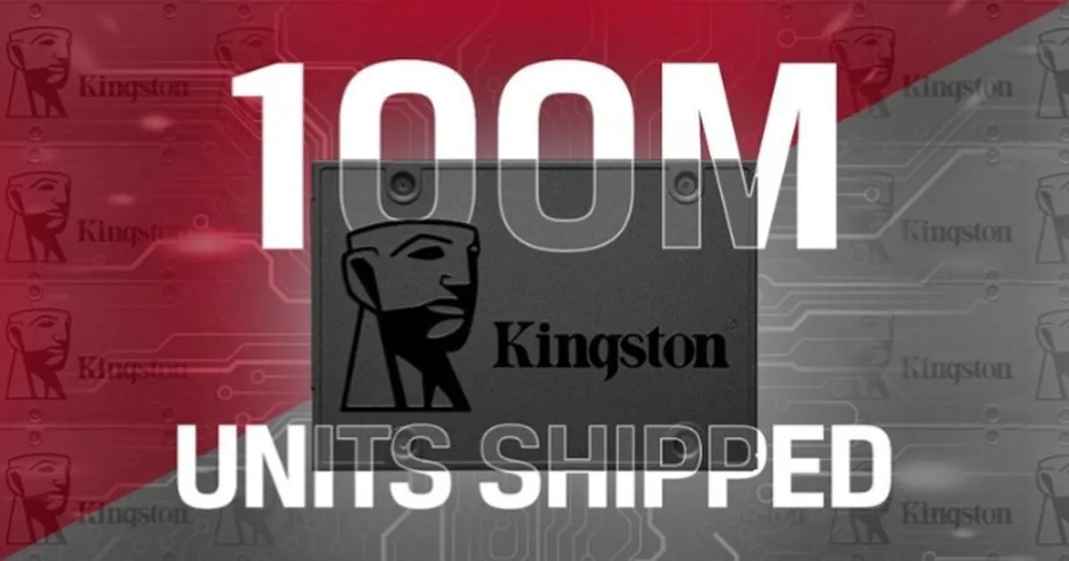 Kingston Klaim Telah Mengirim Lebih dari 100 Juta Unit SSD SATA A400 Sejak 2017