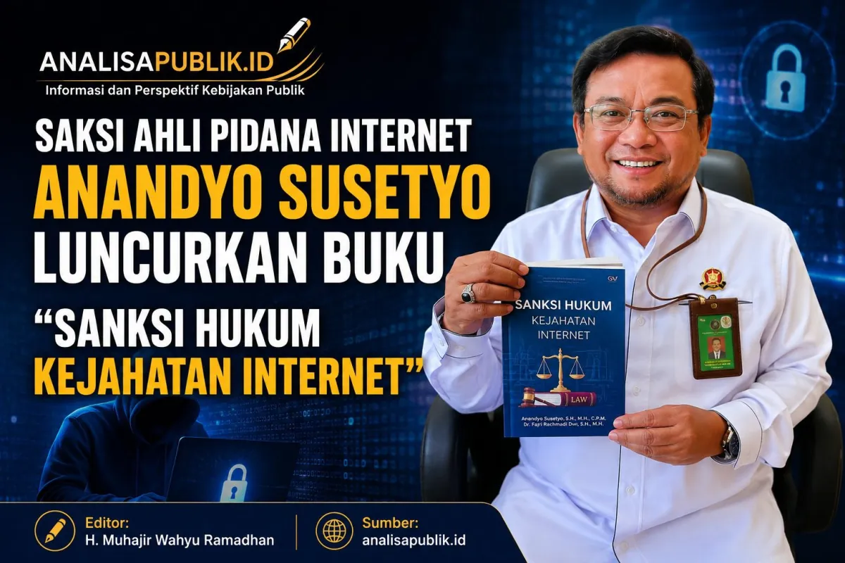 Anandyo Susetyo Luncurkan Buku tentang Sanksi Hukum Kejahatan Internet