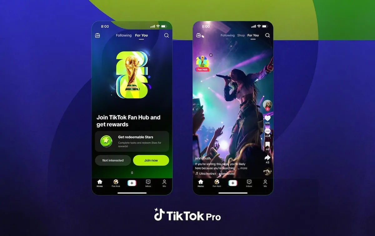 TikTok Rilis Aplikasi Terpisah Pro Events untuk Penggemar Piala Dunia 2026 di AS