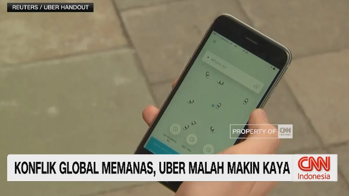 Di Tengah Ketegangan Geopolitik, Kinerja Uber Lampaui Ekspektasi dan Saham Menguat