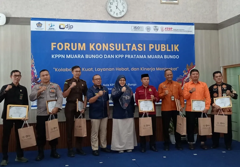 KPPN dan KPP Pratama Muara Bungo Gelar Forum Konsultasi Publik, Bahas Peningkatan Layanan dan Optimalisasi Anggaran