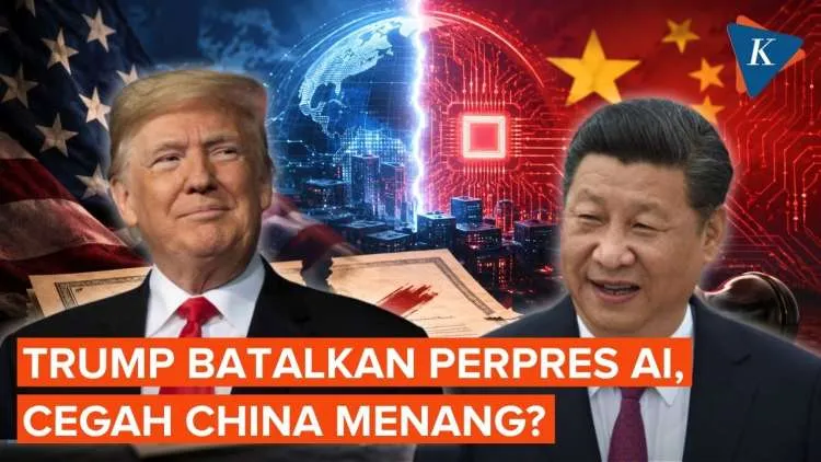 Trump Batalkan Perpres AI karena Khawatir China Unggul dalam Persaingan Teknologi