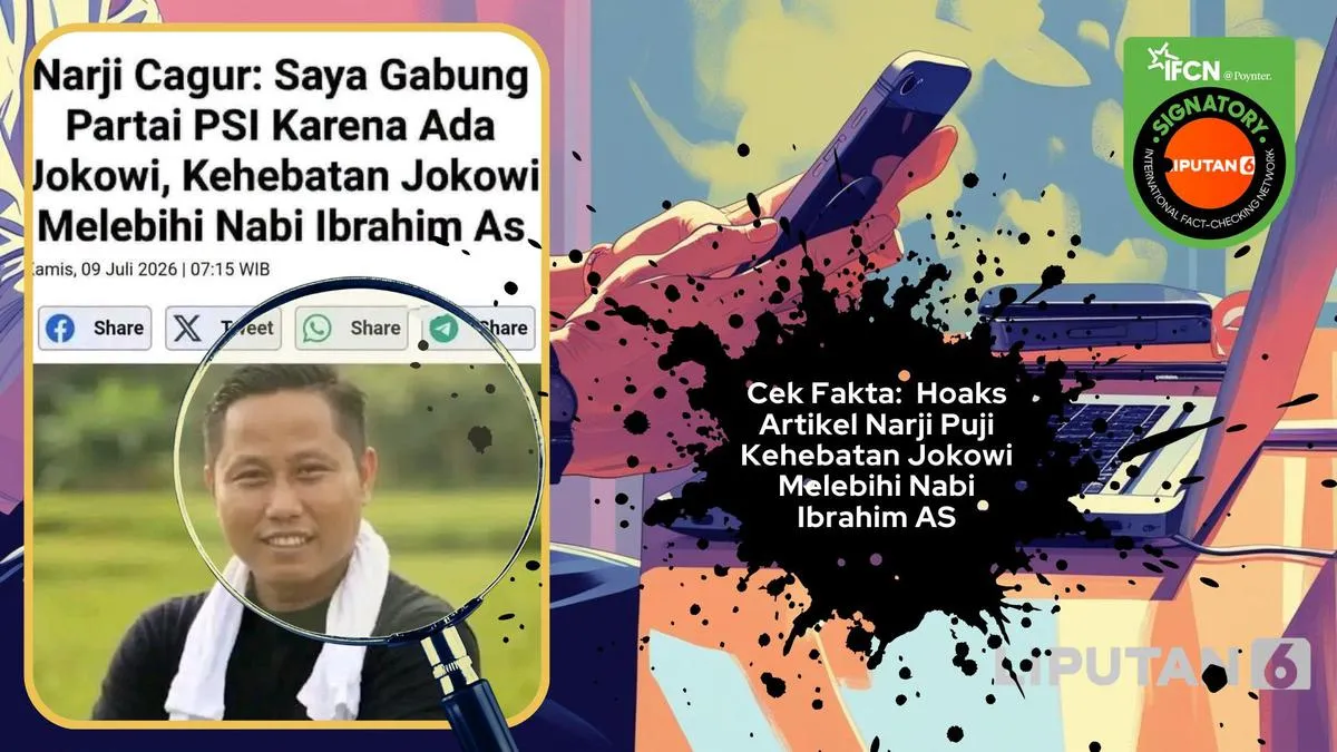 Cek Fakta: Klaim Narji Memuji Jokowi Melebihi Nabi Ibrahim Ternyata Hoaks