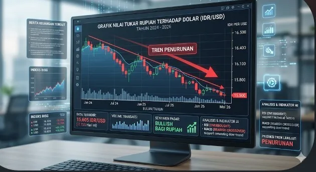 Rupiah Melemah ke Rp17.429 per Dolar AS, Ekonom Soroti Tekanan Global dan Arus Modal Keluar