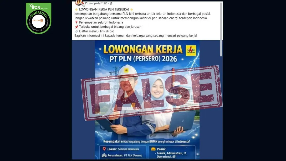 Waspada Hoaks Lowongan Kerja: Klaim Rekrutmen PLN via WhatsApp hingga Link Dishub 2026 Beredar di Medsos