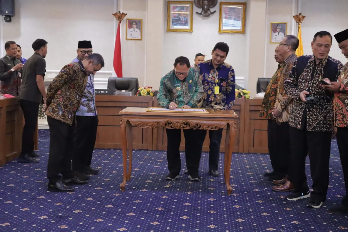 Bupati Tulang Bawang Hadiri Rakor Optimalisasi Pelayanan Pertanahan dan Tata Ruang di Kantor Gubernur Lampung