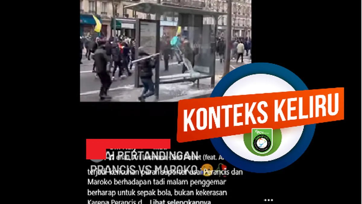 Video Kerusuhan di Paris yang Viral Disebut Imbas Kekalahan Maroko, Faktanya Terjadi pada 2022