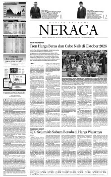 Epaper Harian Ekonomi Neraca Menampilkan Daftar Edisi Akhir September hingga Awal Oktober 2026