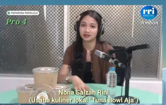 Pemilik Tuna Bowl Aja Bagikan Pengalaman Bangun Usaha Kuliner Berbasis Tuna di RRI Ambon