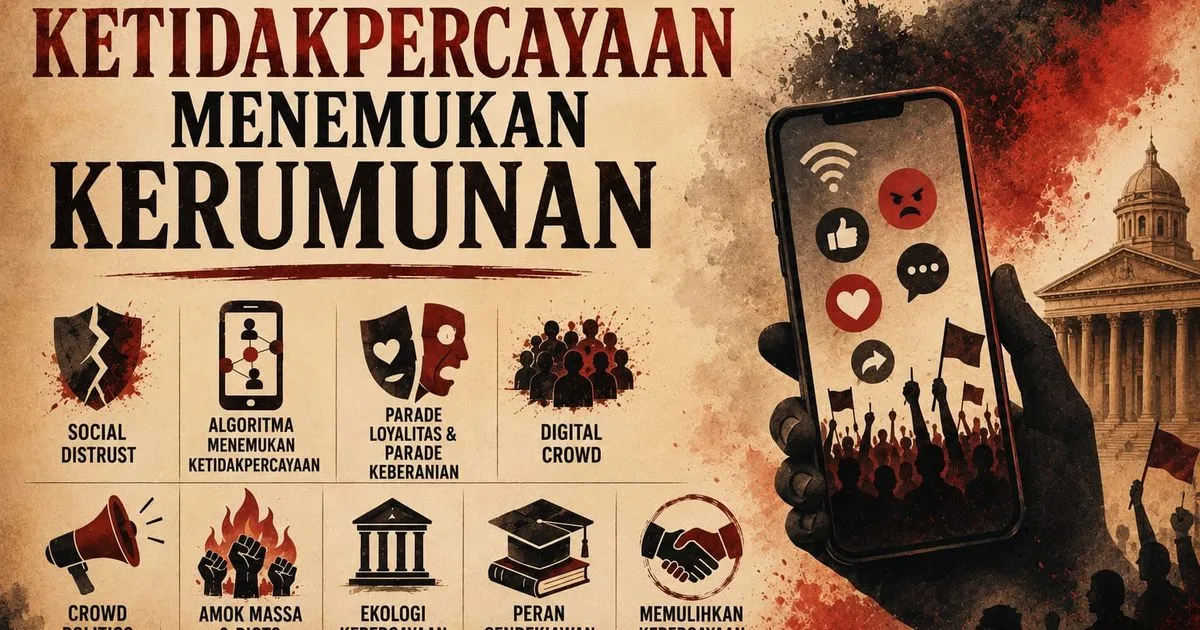 Ketidakpercayaan Meluas, Algoritma Mempertemukan Kerumunan dan Menggeser Ruang Publik