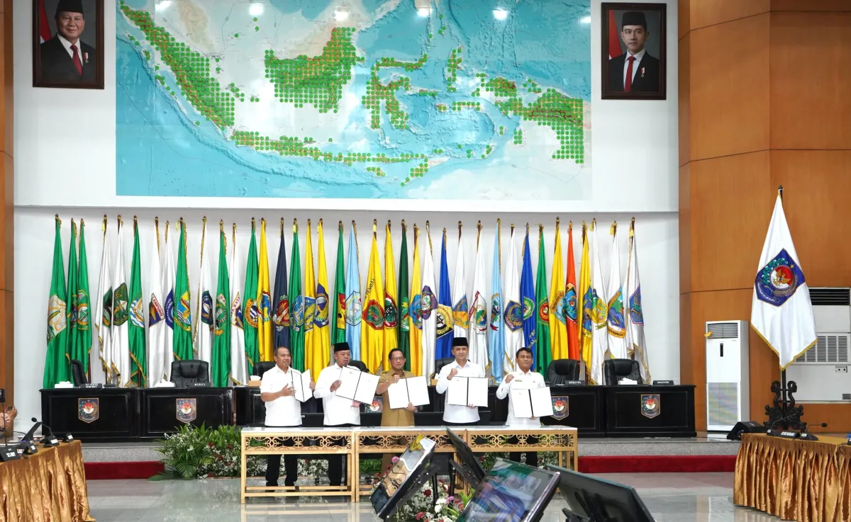 Lima Kementerian/Lembaga Teken MoU, Pemerintah Tekankan Kepastian Tata Ruang untuk Program Transmigrasi