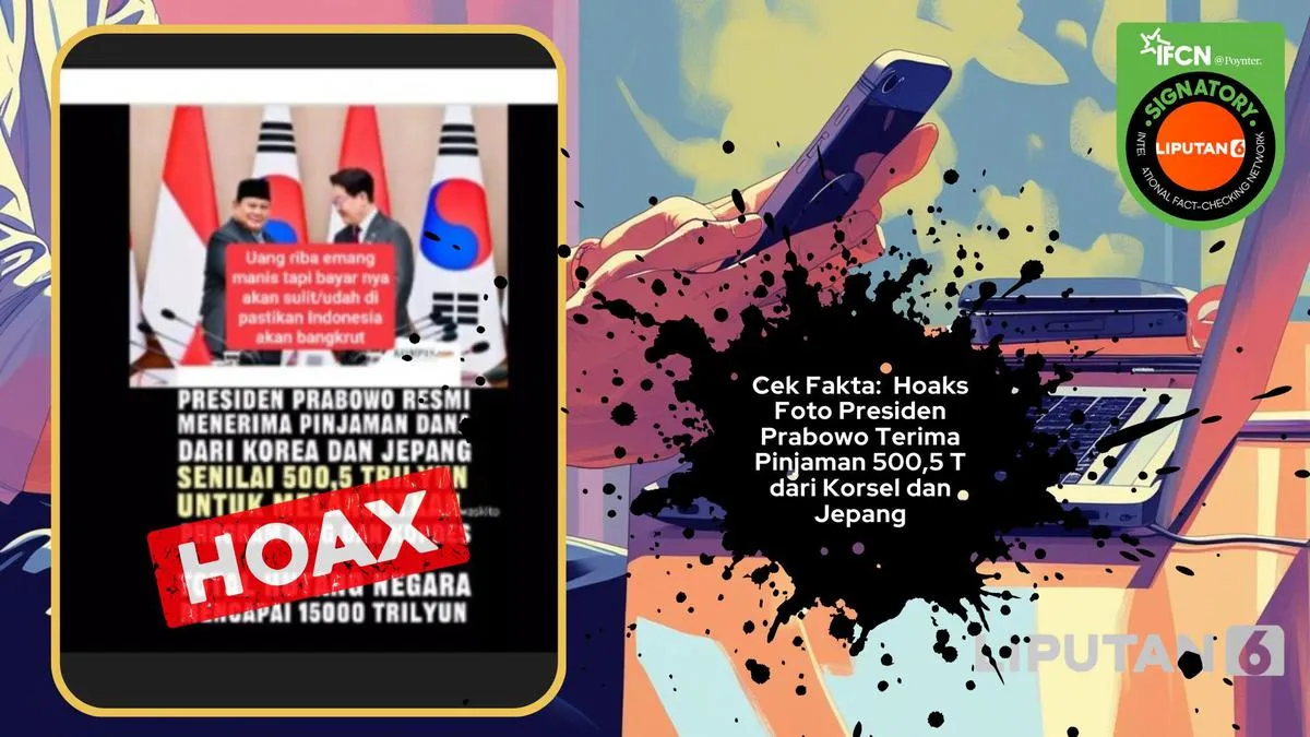 Cek Fakta: Foto Presiden Prabowo Disebut Pinjam Dana Rp500,5 Triliun dari Korsel dan Jepang untuk MBG dan Kopdes, Klaim Keliru