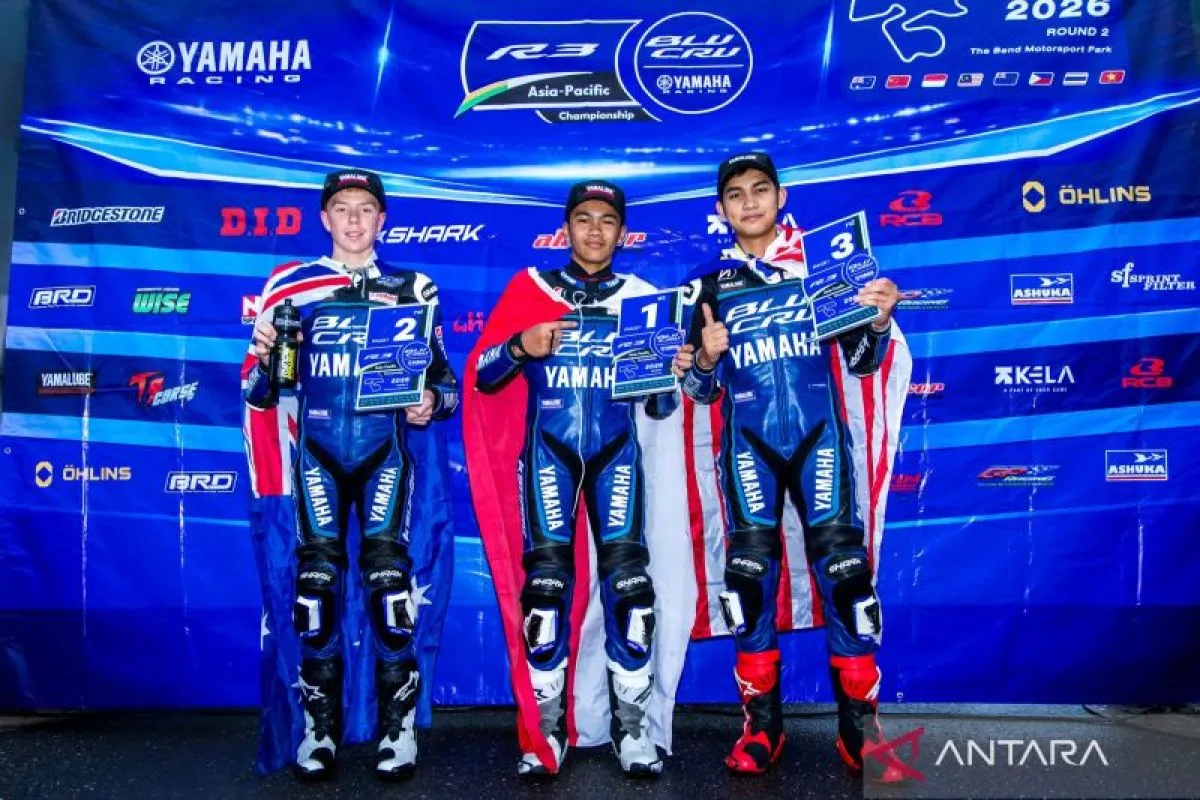 Sabian Fathul Ilmi Menang Race 1 Seri 2 Yamaha R3 BLU CRU Asia-Pacific Championship di Australia