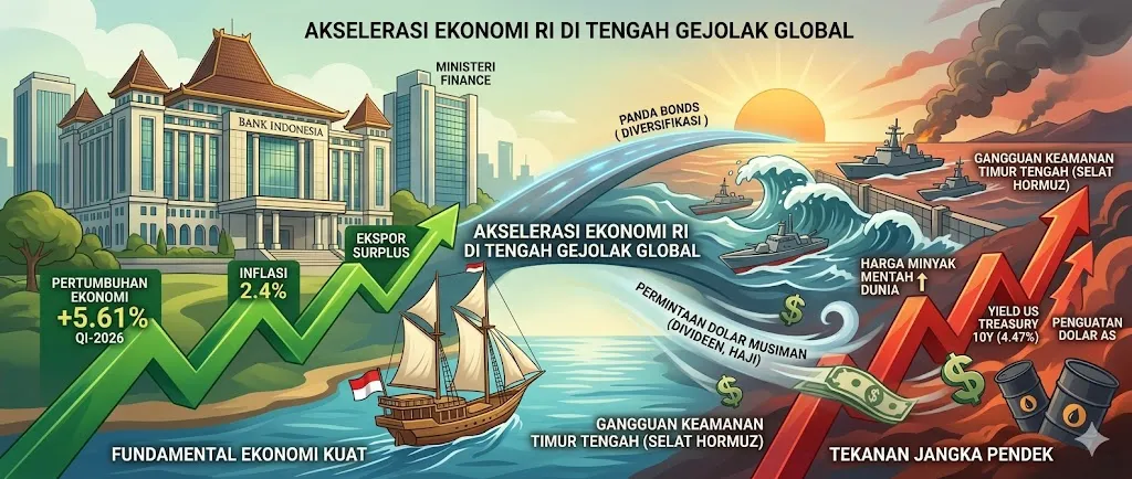 BI dan Pemerintah Nilai Tekanan Rupiah Bersifat Sementara, Siapkan Diversifikasi Pembiayaan lewat Panda Bonds