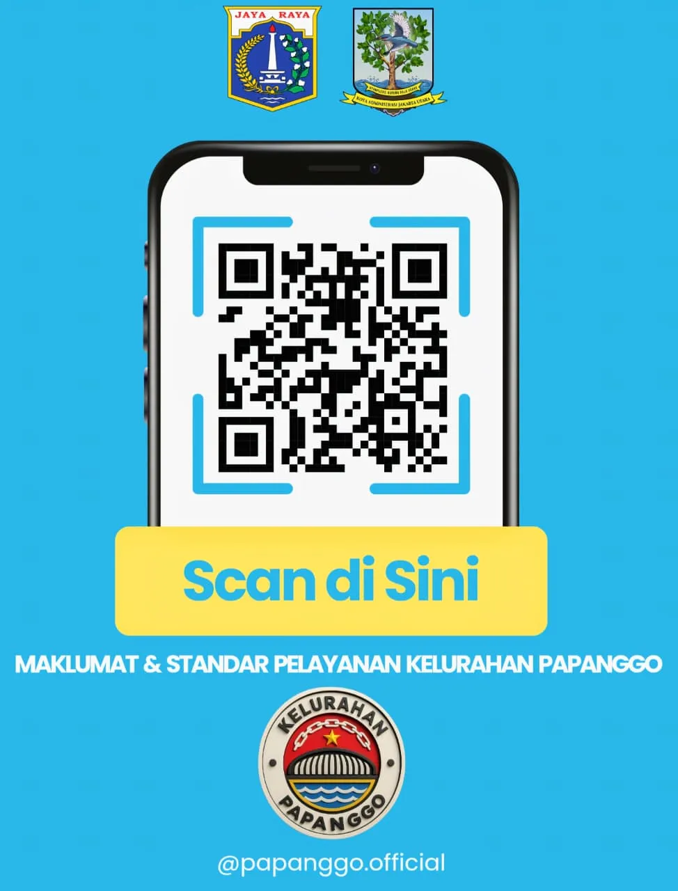 Kelurahan Papanggo Sediakan QR Code untuk Akses Maklumat dan Standar Pelayanan