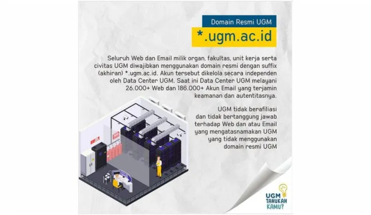UGM Tegaskan Informasi Resmi Hanya Melalui Domain *.ugm.ac.id