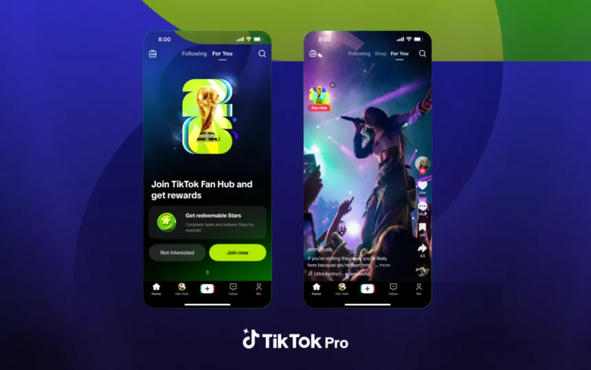 TikTok Siapkan Aplikasi Mandiri TikTok Pro Events untuk Momen Budaya seperti Piala Dunia FIFA 2026