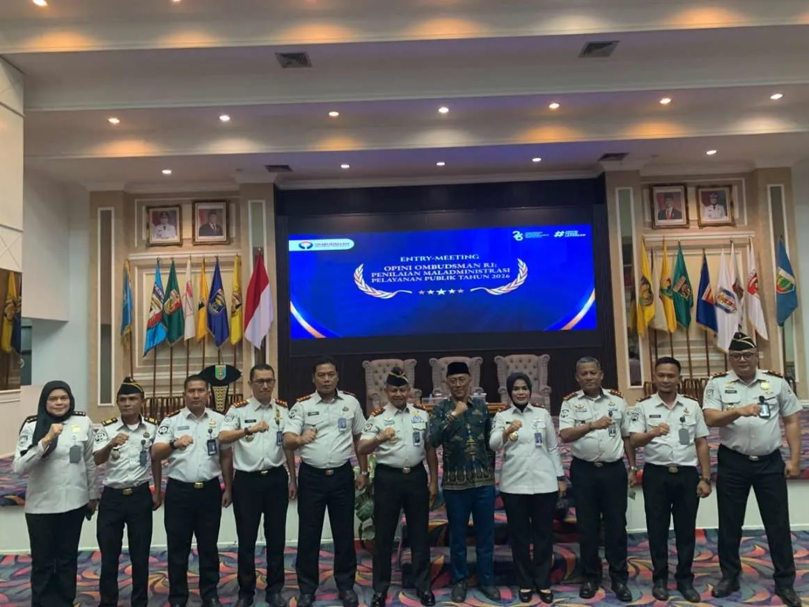 Kalapas Kelas I Bandar Lampung Hadiri Entry Meeting Ombudsman RI soal Penilaian Maladministrasi Pelayanan Publik 2026