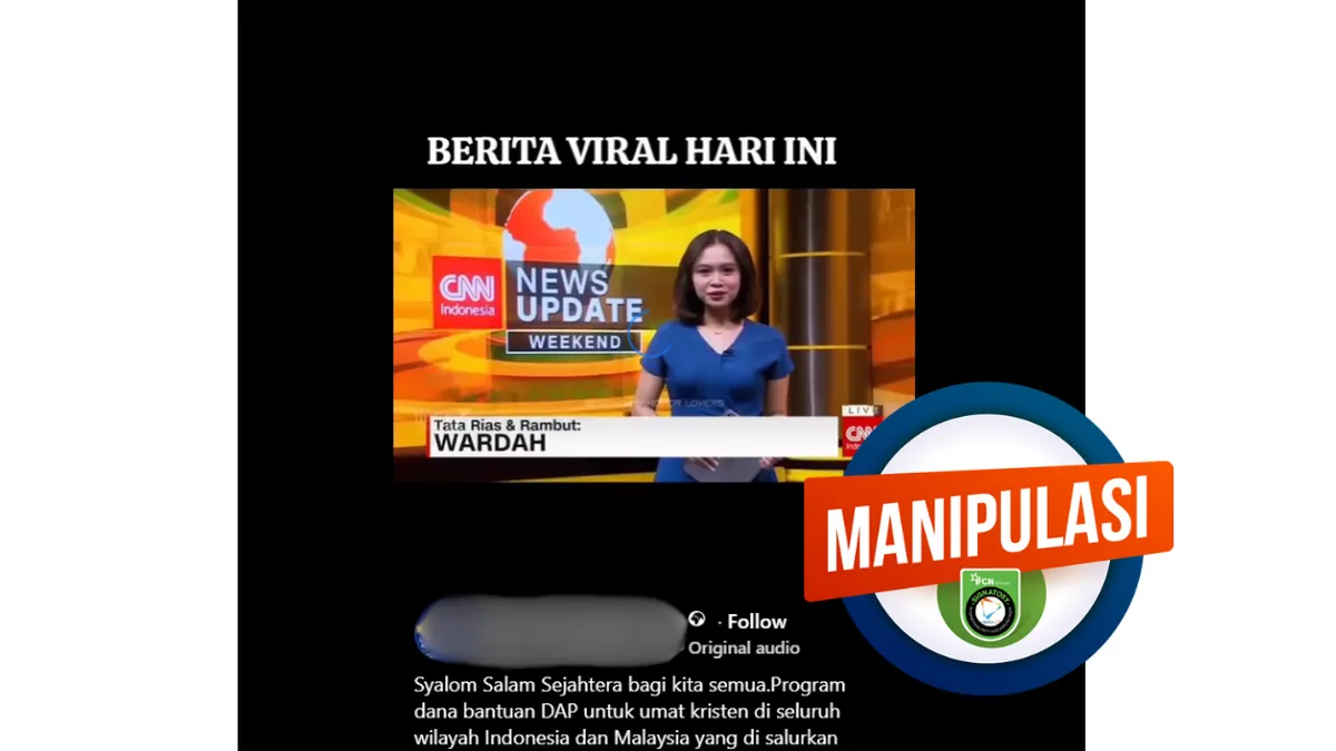Video Klaim Ibu Rumah Tangga Terima Bantuan DAP Australia Rp 1 Miliar Ternyata Hoaks