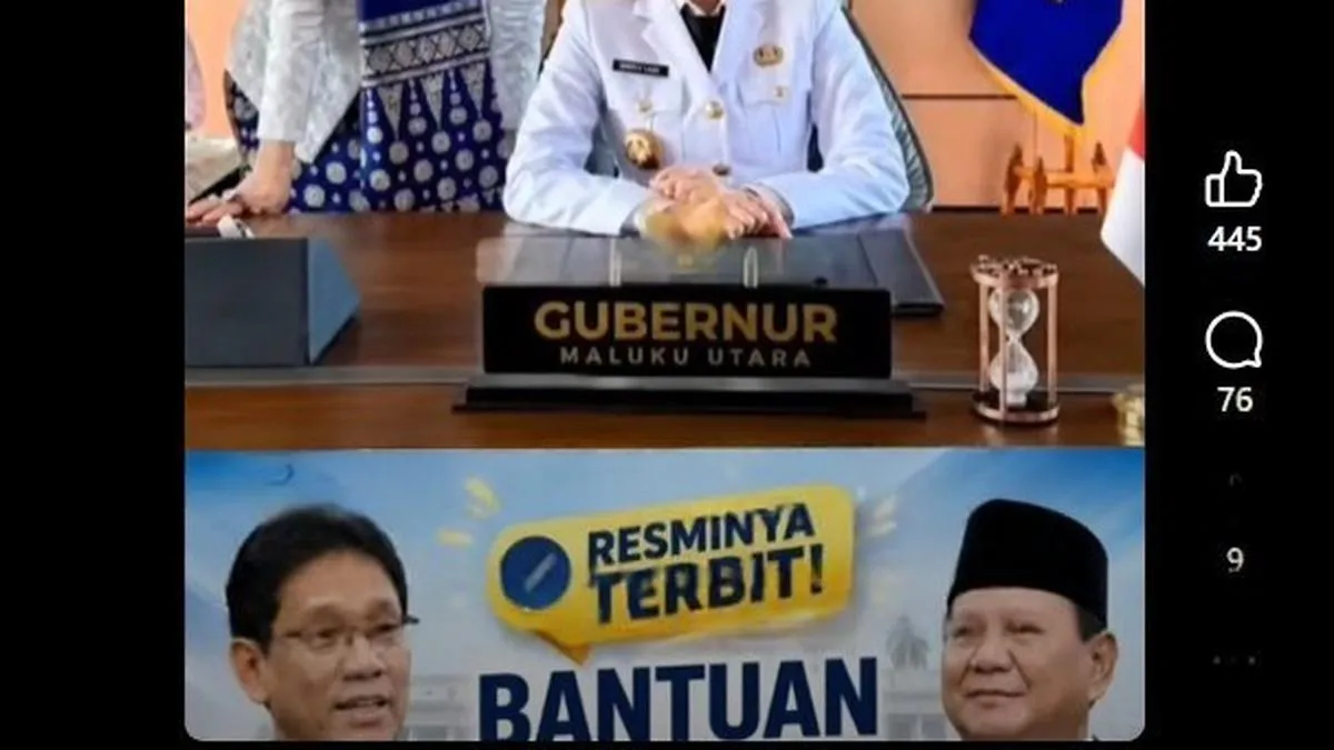 Cek Fakta: Klaim Video Gubernur Maluku Utara Sherly Dukung Menkeu Purbaya soal Bantuan Dana Pensiunan Disebut Hoaks