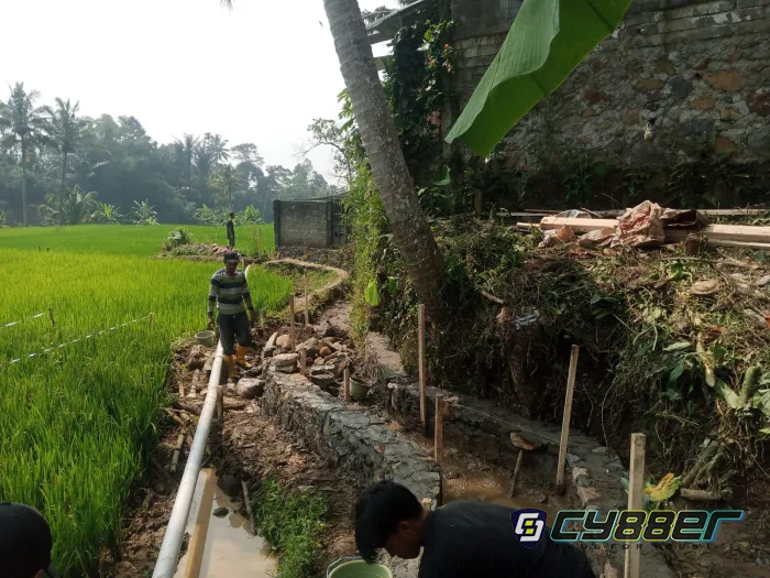 Proyek Saluran Irigasi di Desa Tugu Jaya Disorot karena Tidak Memasang Papan Informasi Kegiatan