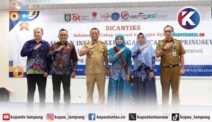 OJK dan Pemkab Pringsewu Gelar Literasi Keuangan Syariah, Rahayu Riyanto Pamungkas Dikukuhkan sebagai Bunda SICANTIKS