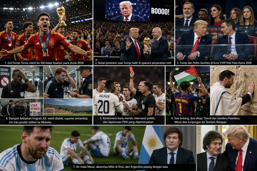 Piala Dunia 2026: Spanyol Juara, Sorotan Politik Mengiringi dari Tribun hingga Kebijakan Imigrasi