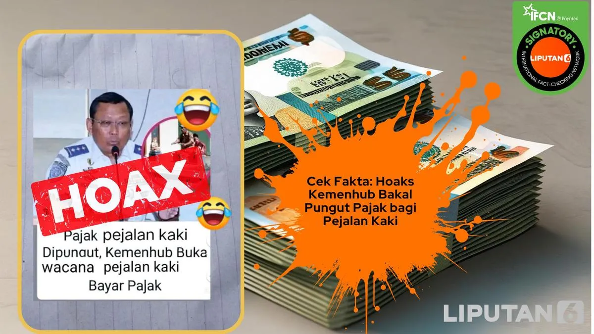 Klaim Kemenhub Bakal Memungut Pajak Pejalan Kaki Dipastikan Hoaks