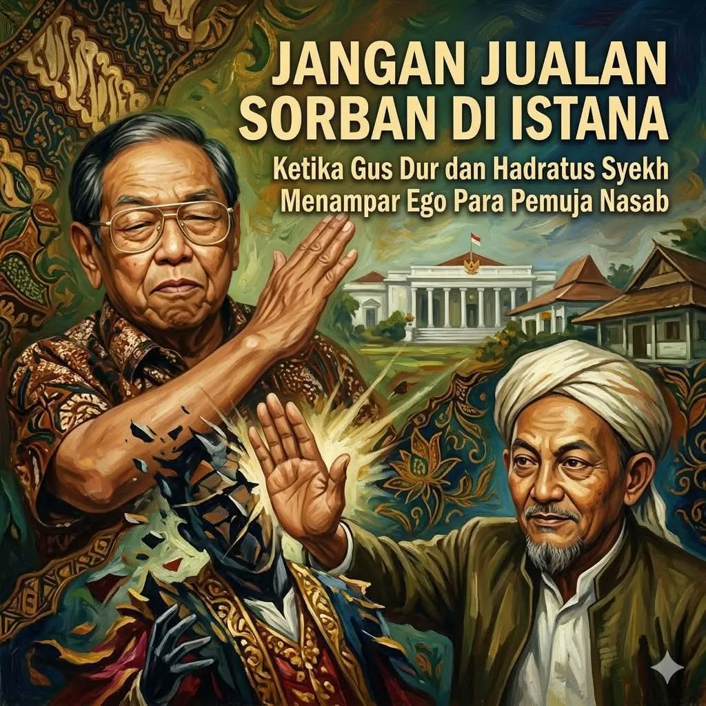 Jangan Jualan Sorban di Istana: Ketika Gus Dur dan Hadratus Syekh Hasyim Asy'ari Menampar Ego Para Pemuja Nasab