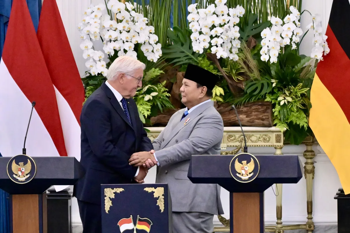 Presiden Republik Federal Jerman, Frank-Walter Steinmeier, menyampaikan apresiasi atas sambutan hangat Presiden Prabowo Subianto