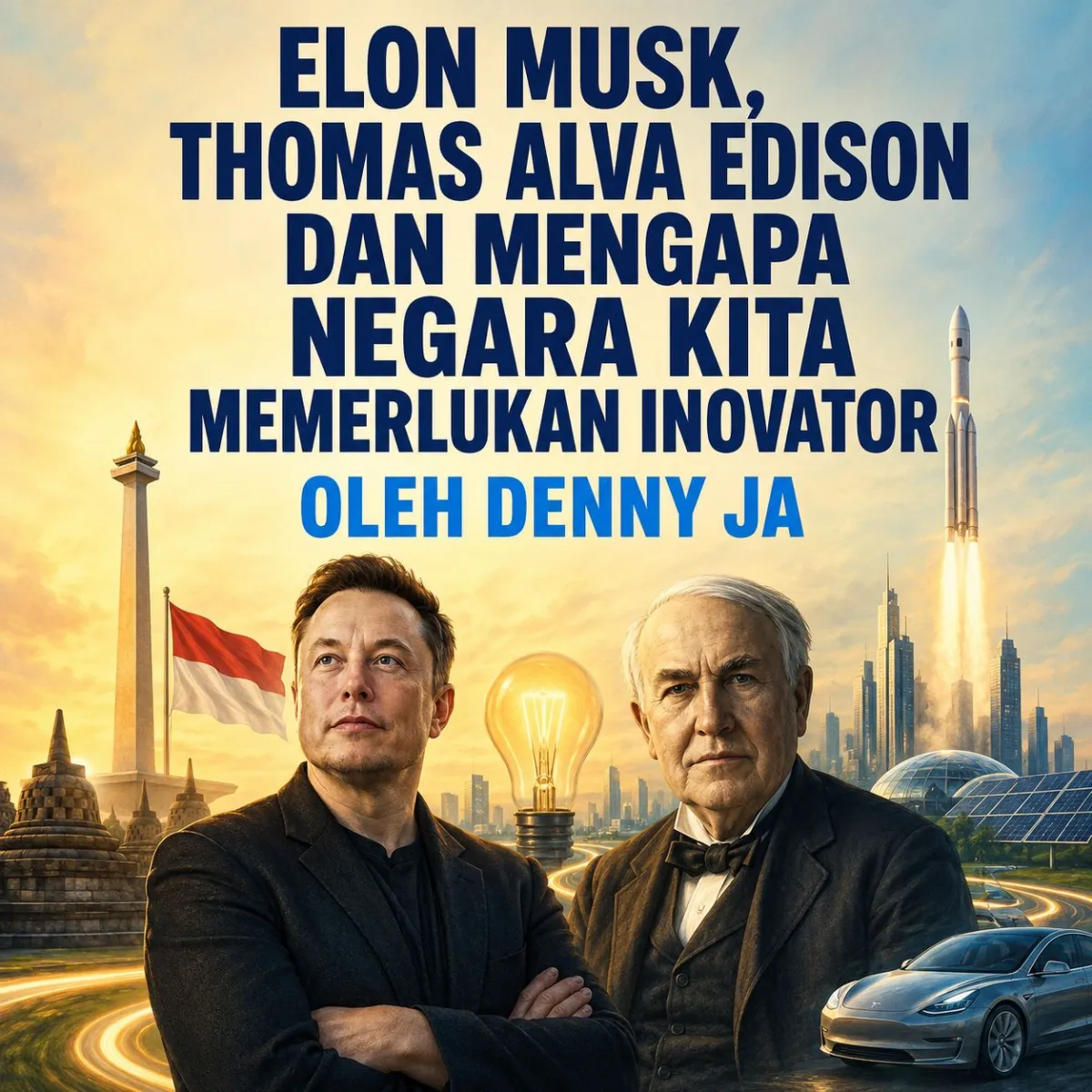 Denny JA: Elon Musk, Thomas Alva Edison dan Mengapa Negara Kita Memerlukan Inovator