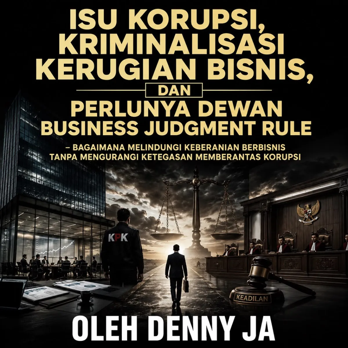 Ilustrasi kriminalisasi kerugian bisnis.