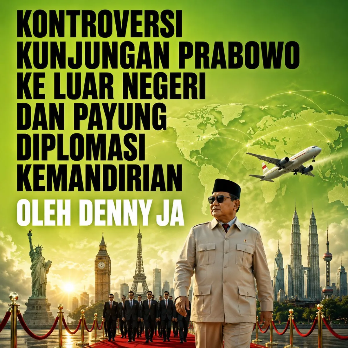 Denny JA: Kontroversi Kunjungan Prabowo ke Luar Negeri dan Payung Diplomasi Kemandirian