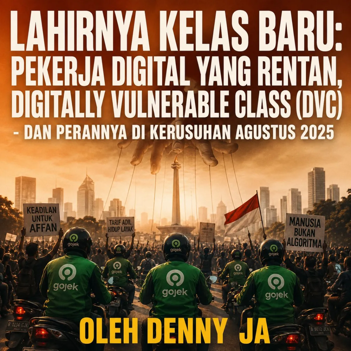 Ilustrasi pekerja digital yang rentan.