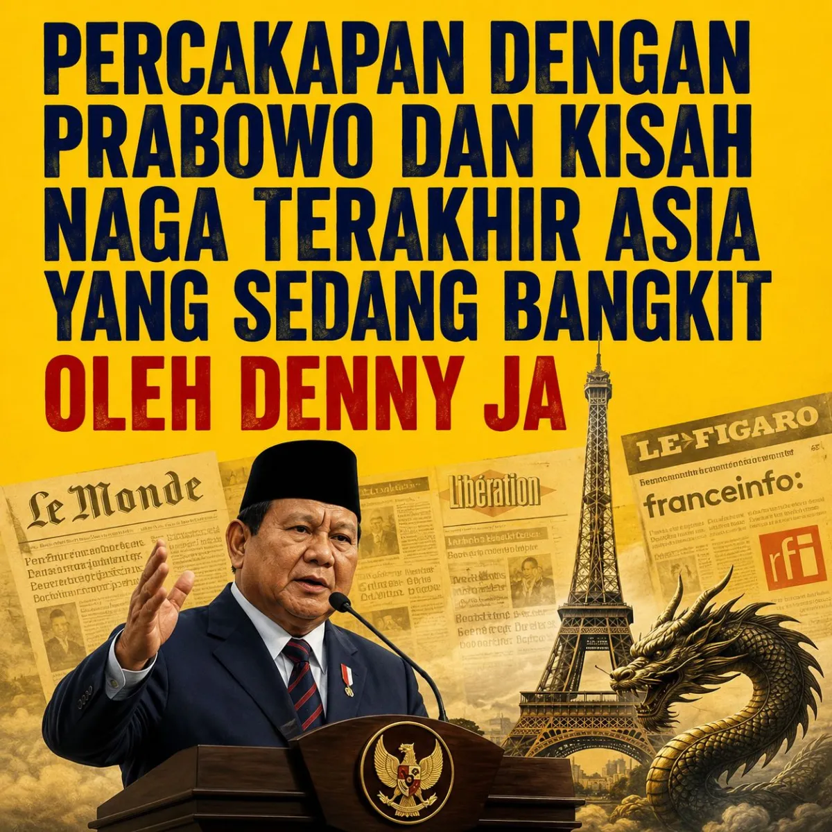 Denny JA: Percakapan Dengan Prabowo dan Kisah Naga Terakhir Asia yang Sedang Bangkit
