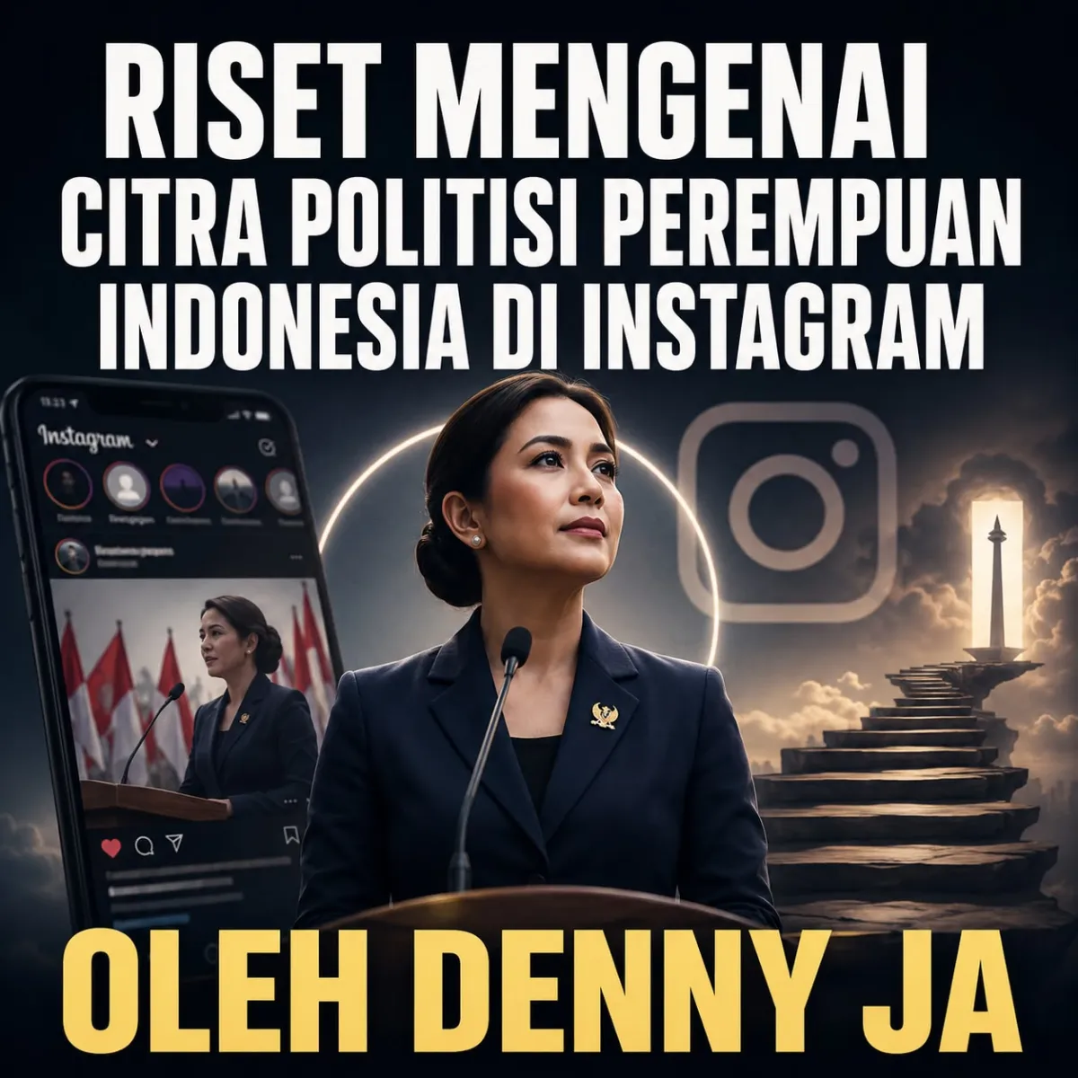 Ilustrasi perempuan di pentas politik.