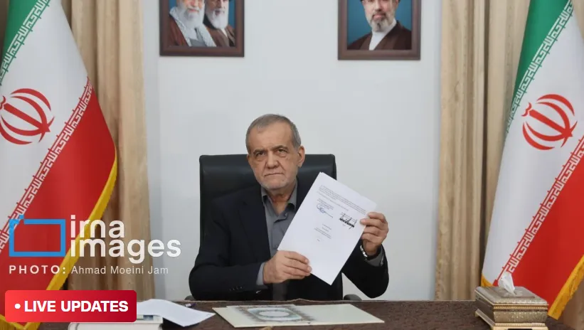 Presiden Iran Masoud Pezeshkian juga menandatangani nota kesepahaman AS-Iran.