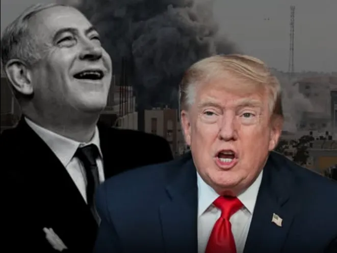 PM Israel Benjamin Netanyahu dan Presiden AS Donald Trump.