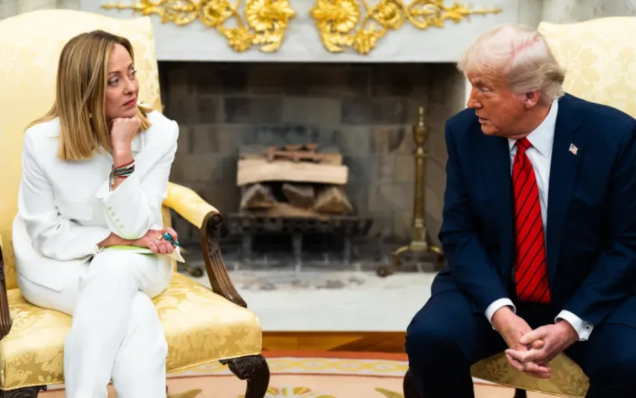 PM Italia Giorgia Meloni dan Trump.
