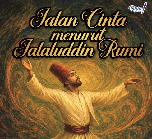 Cover buku Jalan Cinta Menurut Jalaluddin Rumi.