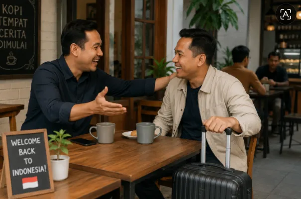 Ilustrasi pertemuan dengan Mas Adit.