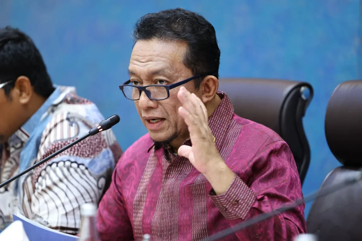Anggota Komisi VII DPR RI Tifatul Sembiring pada Rapat Kerja Komisi VII DPR RI dengan Menteri Perindustrian RI di Ruang Rapat Komisi VII, Kompleks Parlemen, Senayan, Jakarta, Rabu (10/6/2026). Foto : Farhan/Andri