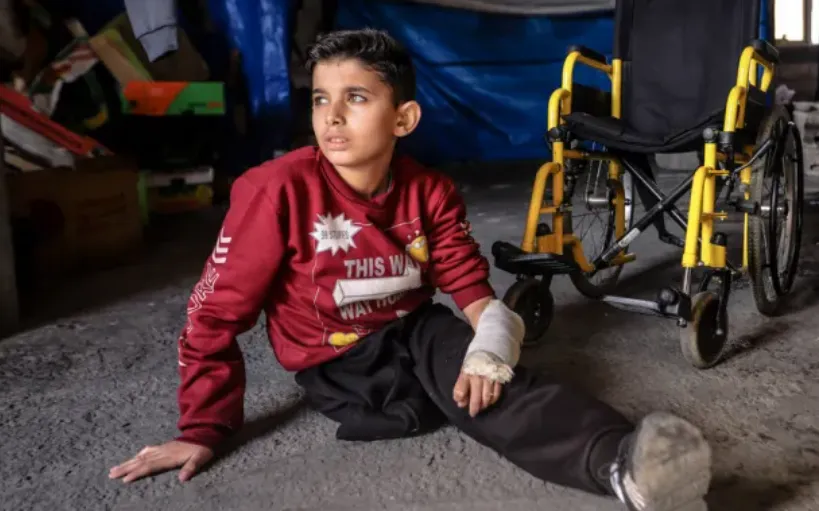 Anak Palestina korban aksi genosida Israel.