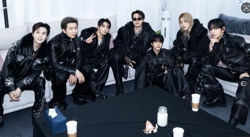 Supergrup BTS asal Korea Selatan.