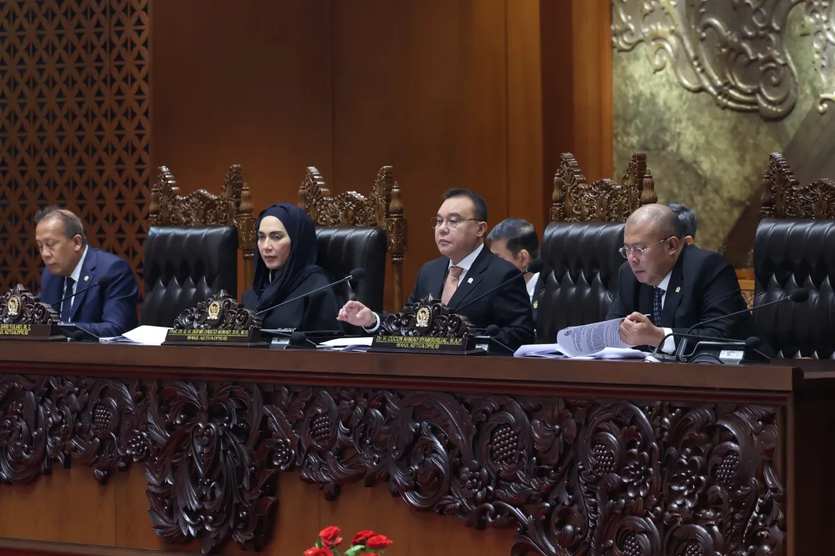 Wakil Ketua DPR RI Koordinator Bidang Politik, Hukum, dan Keamanan, Sufmi Dasco Ahmad, di Gedung Nusantara II, Kompleks Parlemen, Senayan, Jakarta, Selasa (9/6/2026). Foto: Devi/Andri