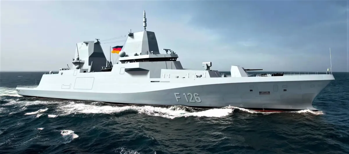 Konsep frigat F126 yang dibatalkan Jerman.