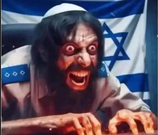 Ilustrasi Michael Ron David Kadar, Zionis Yahudi penyebar hoaks.