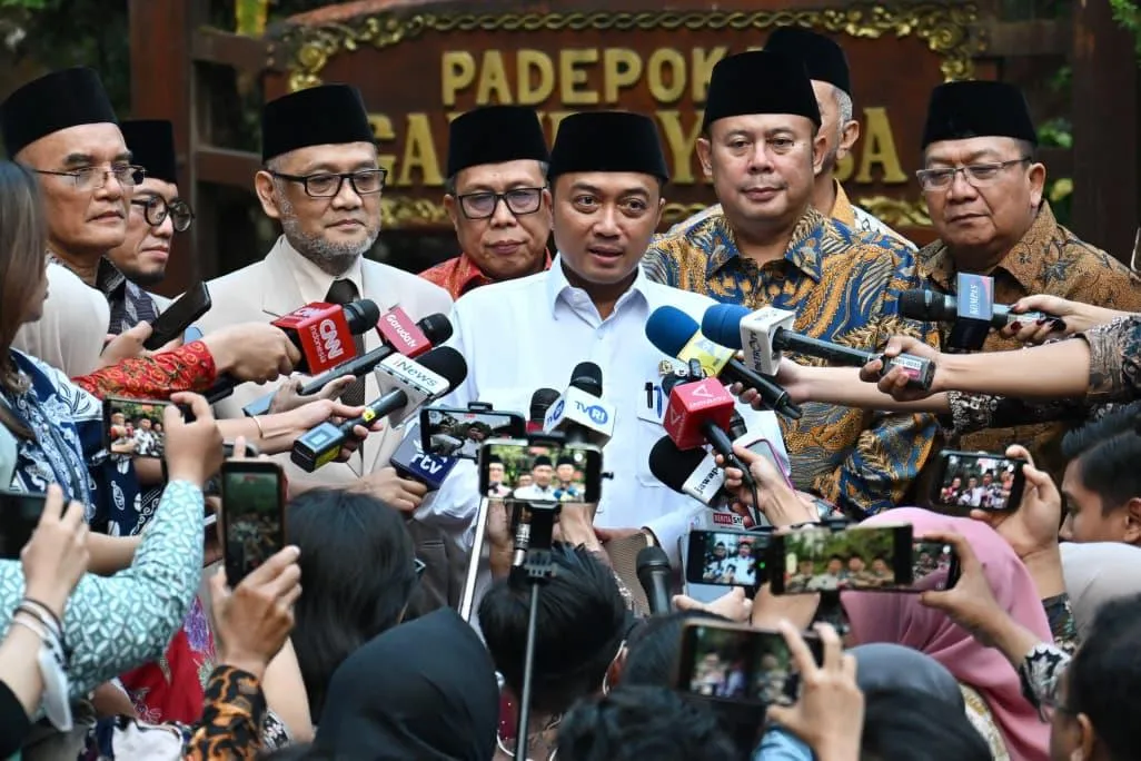 Menteri Sekretaris Negara (Mensesneg) Prasetyo Hadi dalam keterangannya usai pertemuan.