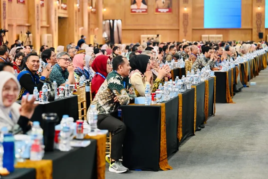 Sarasehan Kebangsaan Konvensi Sains, Teknologi, dan Industri Indonesia (KSTI) Tahun 2026 yang digelar di Jakarta International Convention Center (JICC), Jakarta.